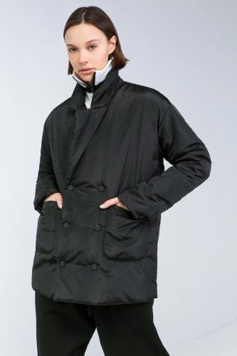 Пиджак утеплённый чёрный