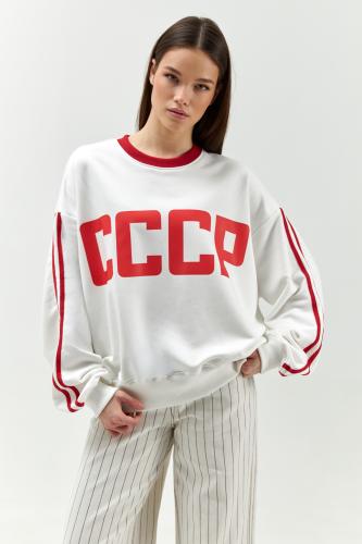 Свитшот СССР молочный