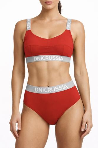 Трусы высокие красные