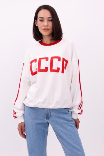 Свитшот СССР молочный