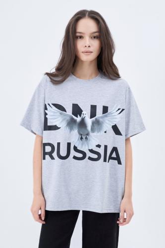 Футболка голубь серая Футболка голубь серая