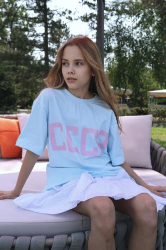 Футболка СССР голубой