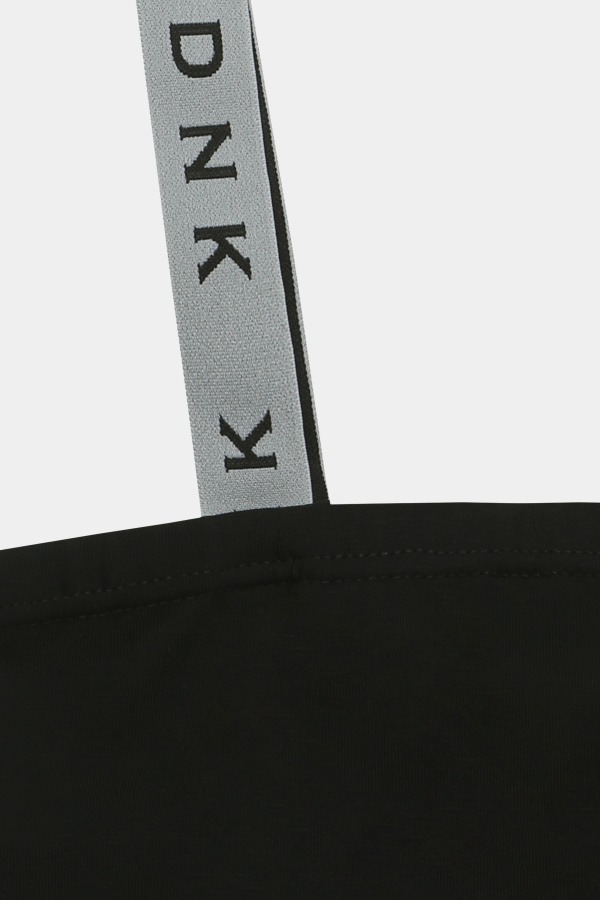 Топ на бретелях черный Топ на бретелях черный