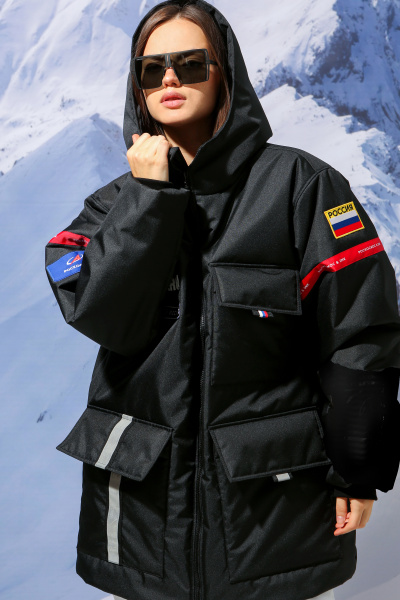 Куртка РОСКОСМОС&DNK черная