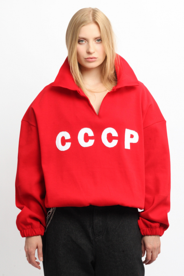 Свитшот СССР в рубчик