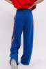 Брюки Палаццо синие с лампасами