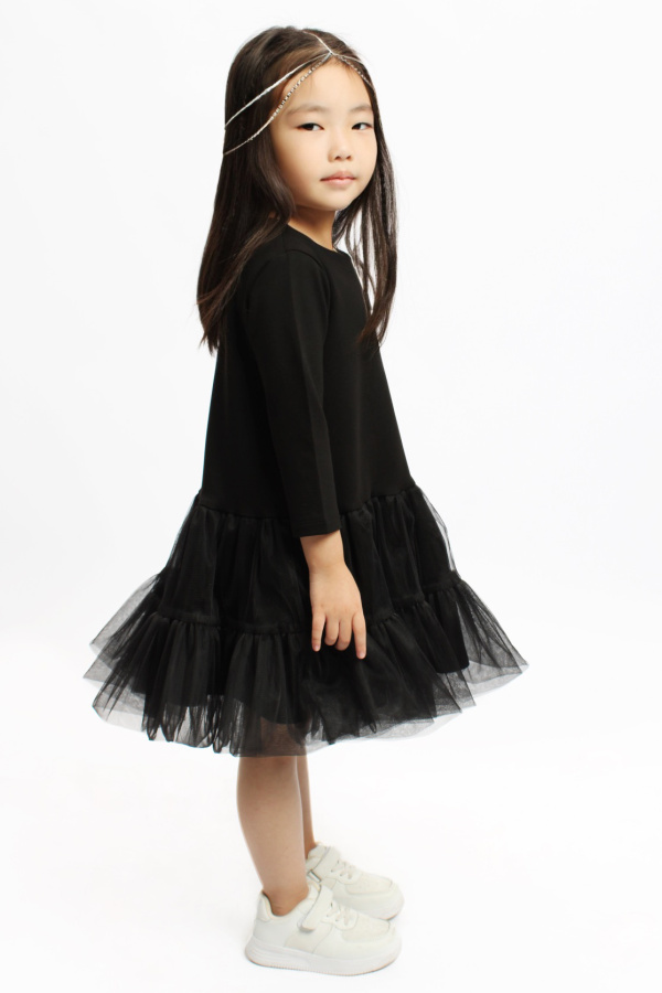 Платье с фатиновой юбкой