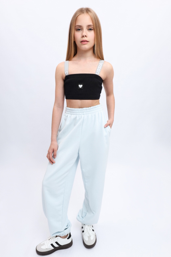 Топ в рубчик синий Топ в рубчик синий