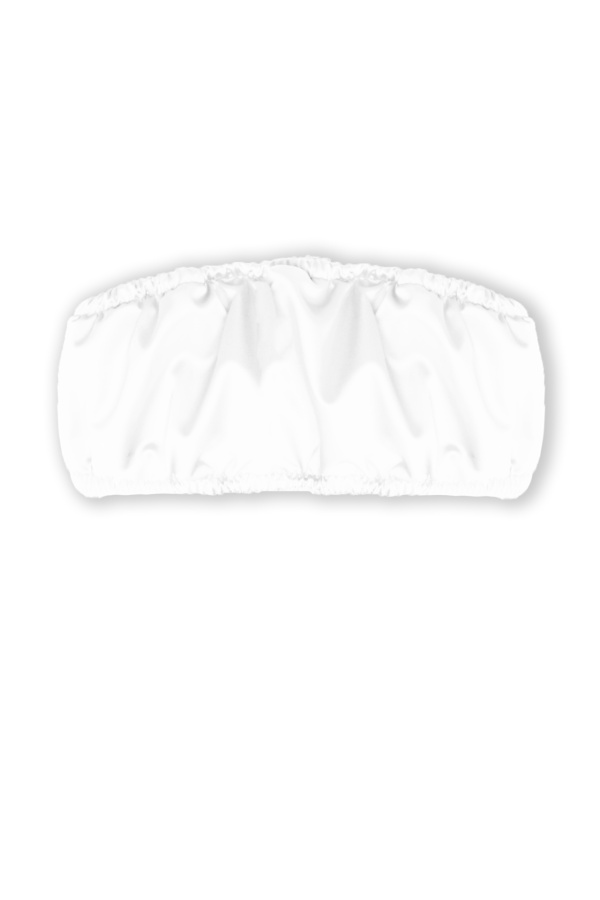 Топ-бандо объемный белый