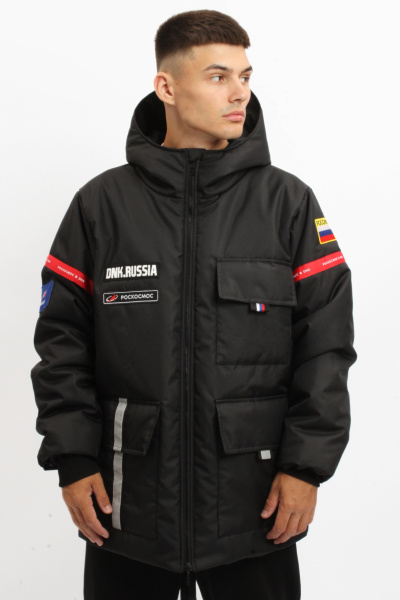 Куртка РОСКОСМОС&DNK черная