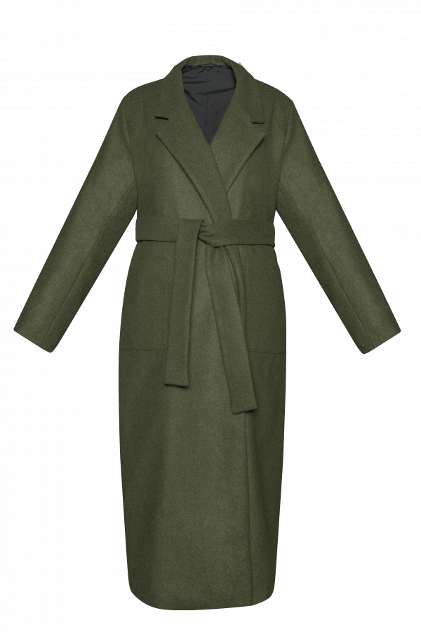 Пальто зелёное