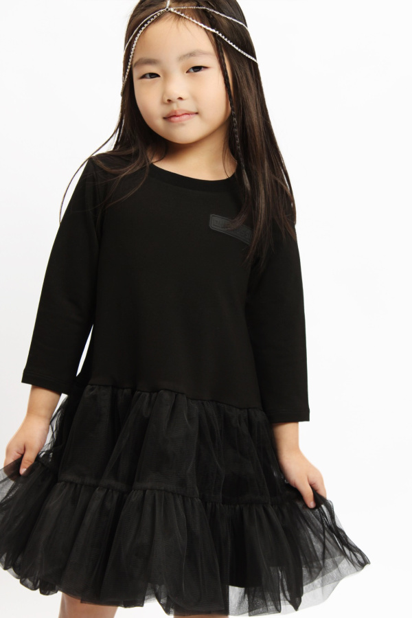 Платье с фатиновой юбкой