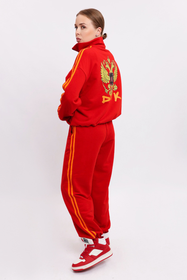 Толстовка Герб красная