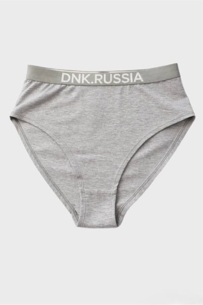 Трусы высокие серый меланж