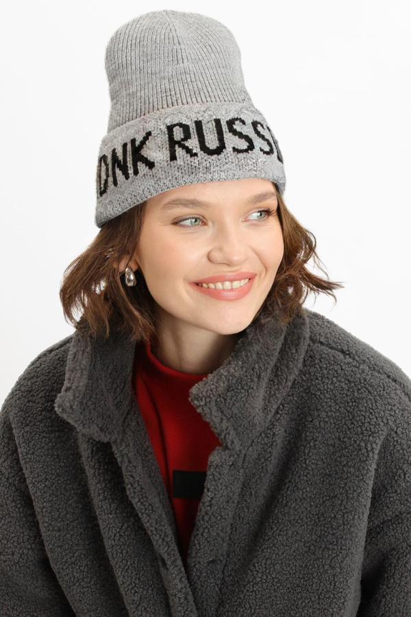 Шапка серая