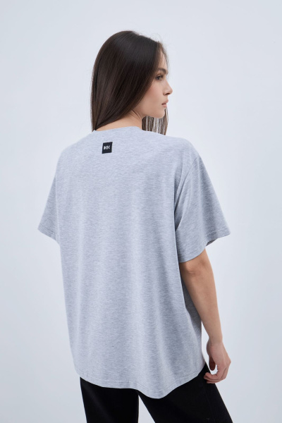 Футболка голубь серая