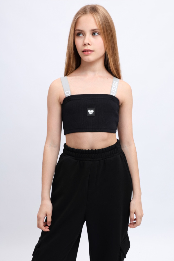 Топ в рубчик синий Топ в рубчик синий