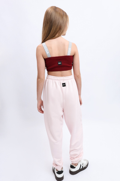 Топ в рубчик красный