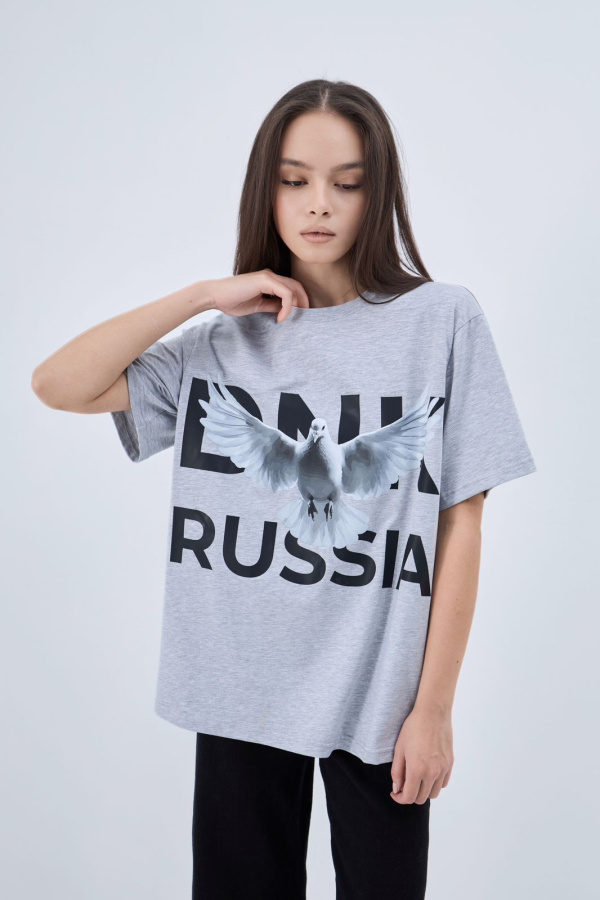 Футболка голубь серая Футболка голубь серая