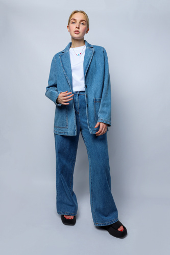 Пиджак джинсовый синий Woman
