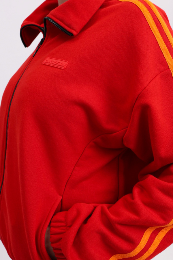 Толстовка на молнии красная