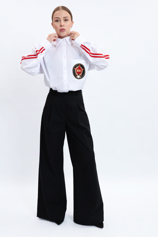 Рубашка с лампасами